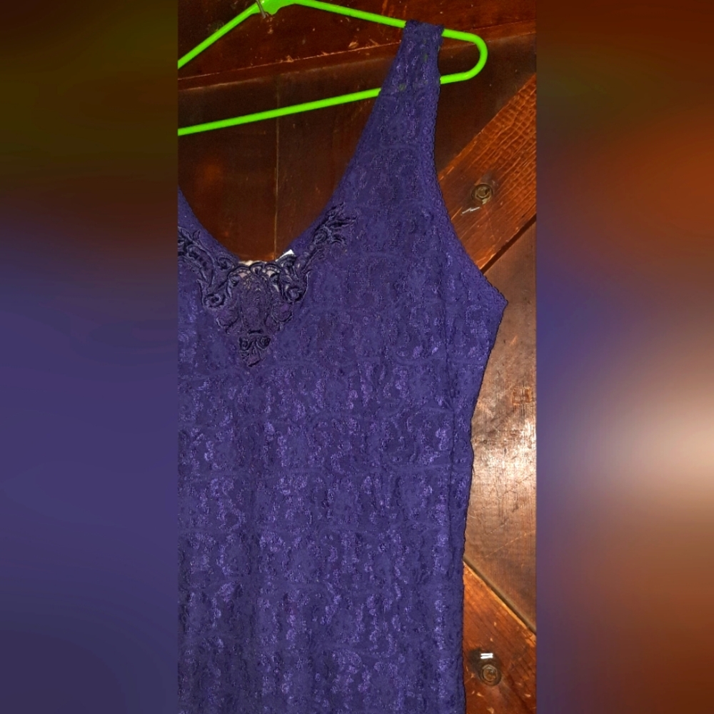 Purple Lace Vintage Tank Top